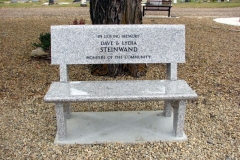 Granite Memorial Bench from Kootenay Monument Installations