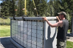 Columbaria from Kootenay Monument start with an engineered aluminum structure and niche system.