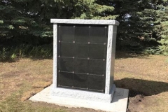2-sided - 24 niche Custom Columbaria installed by Kootenay Monument Installations