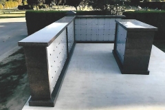 Custom Columbaria  by Kootenay Monument Installations: new unit installed in 2017 to match that installed in 2008.
