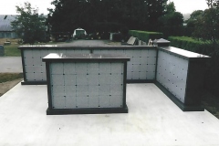 Custom Columbaria  by Kootenay Monument Installations: new unit installed in 2017 to match that installed in 2008.